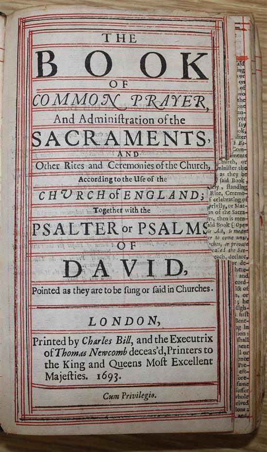A 1693 bible